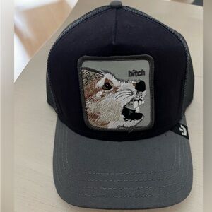 Goorin Bros Black and Gray Trucker Hat